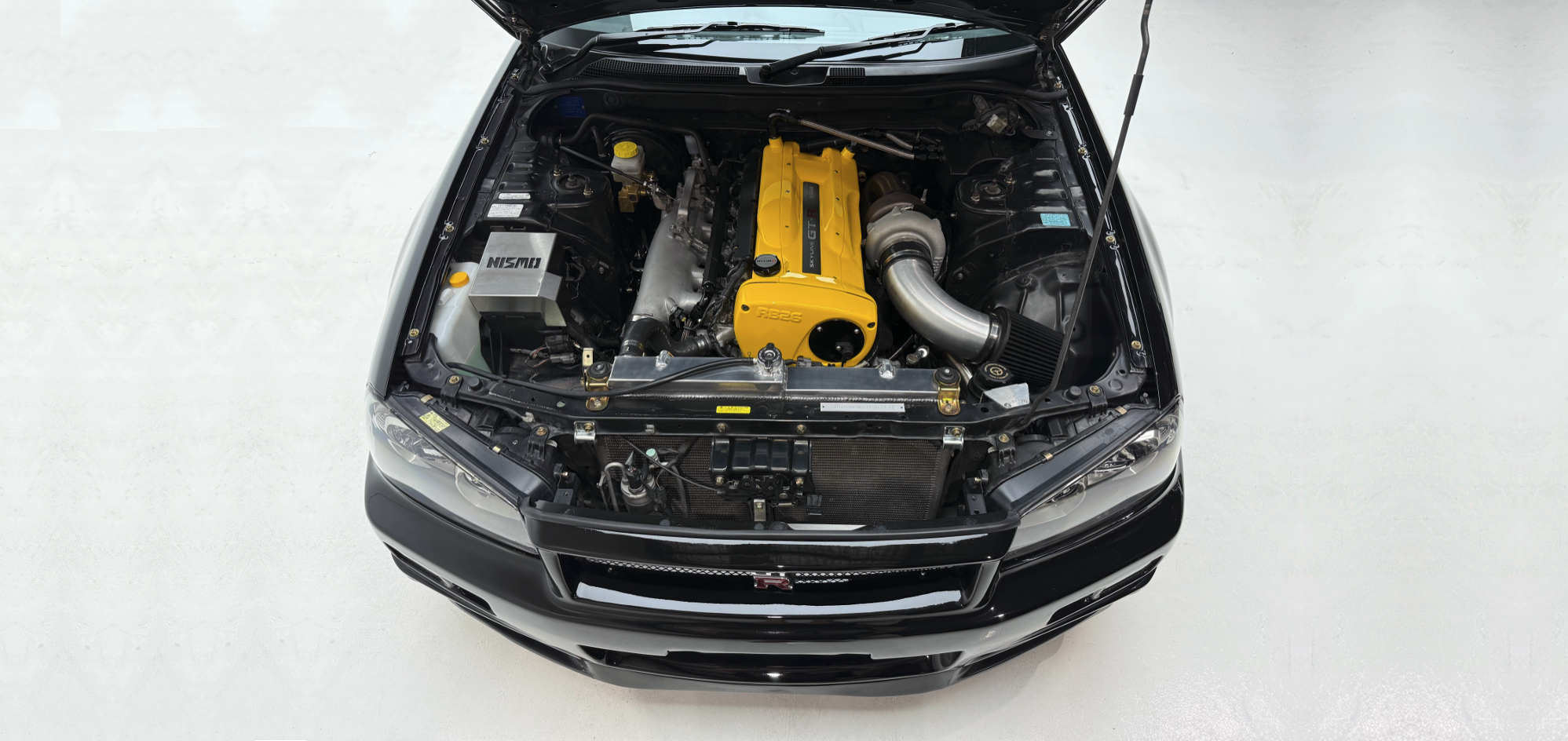 Built RB26 engine bay